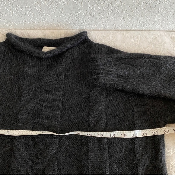 Saint Laurent Black Cable knit Mohair and Silk Sweater - Picture 6 of 15
